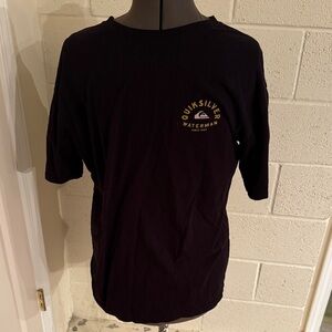 Quiksilver Men's Black Tee- Waterman collection size XL
